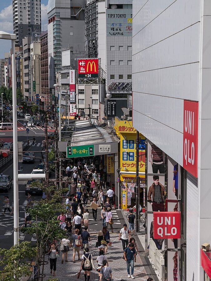 Omoide Yokocho alley in Shinjuku with small bars and food stalls
