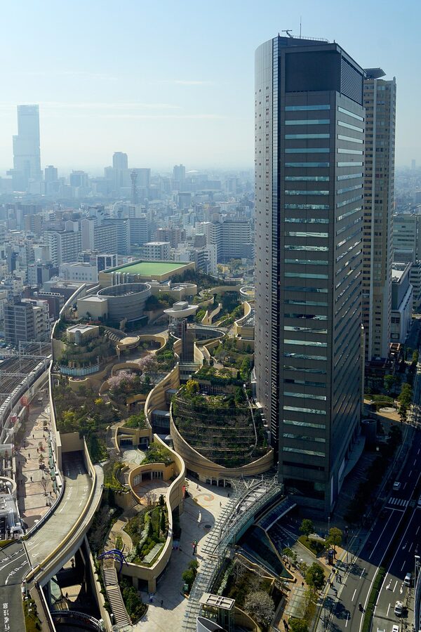 Namba Parks complex viewed from Swissotel Nankai, Osaka
