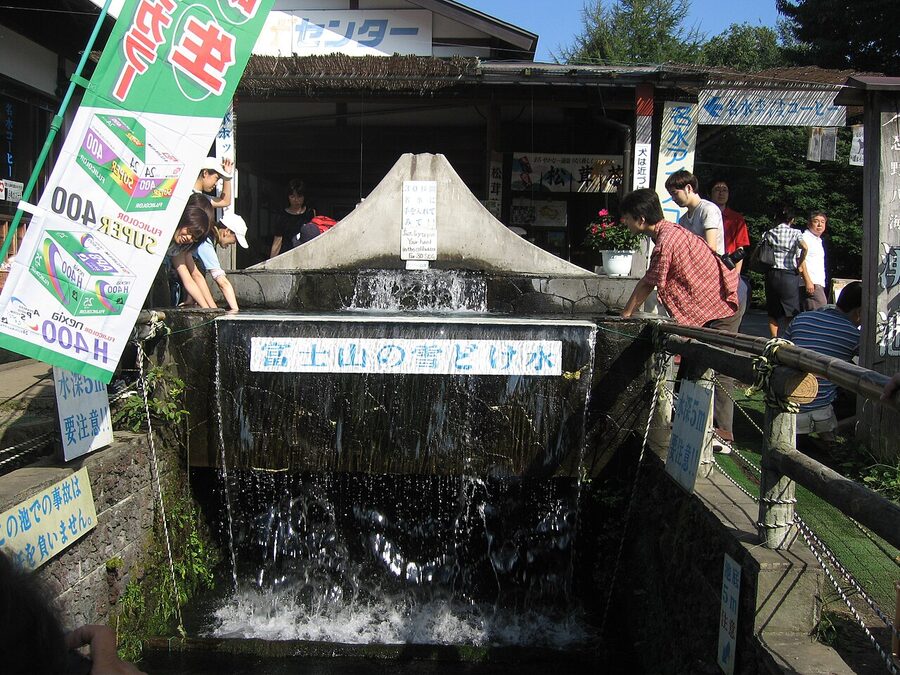 Spring water ponds at Oshino Hakkai village