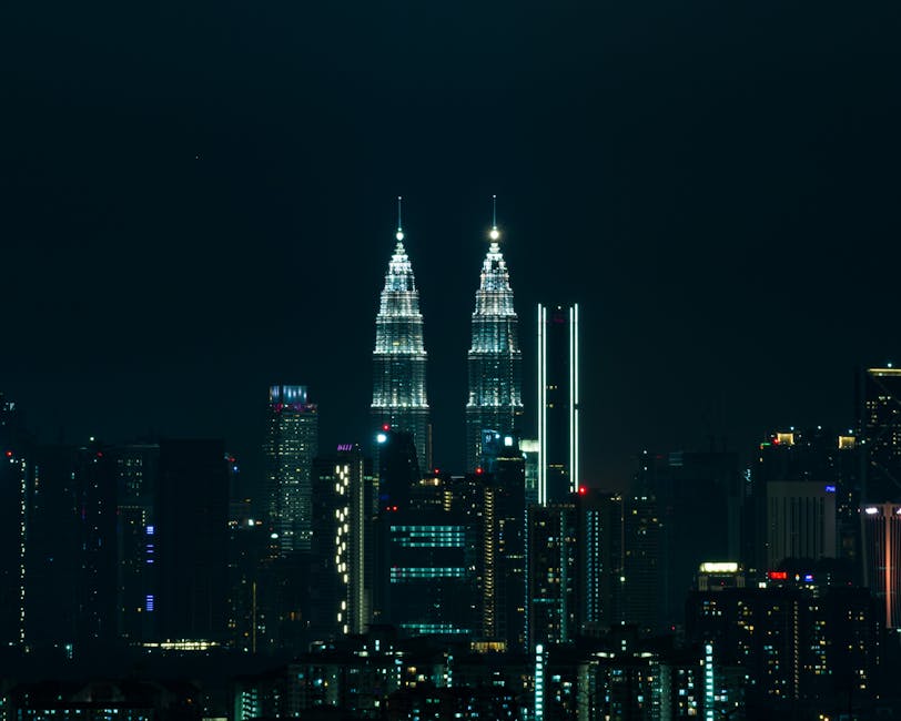 Kuala Lumpur skyline at dusk