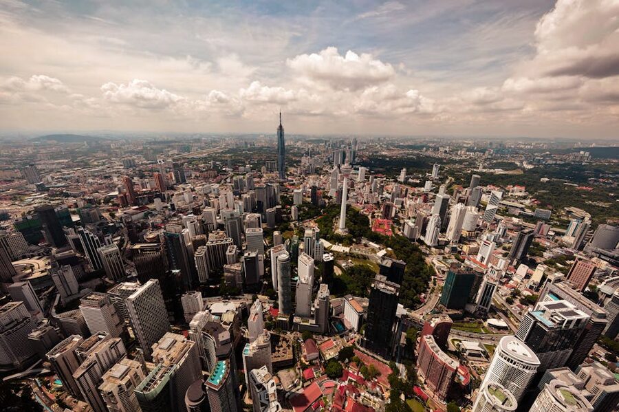 Kuala Lumpur skyline panorama