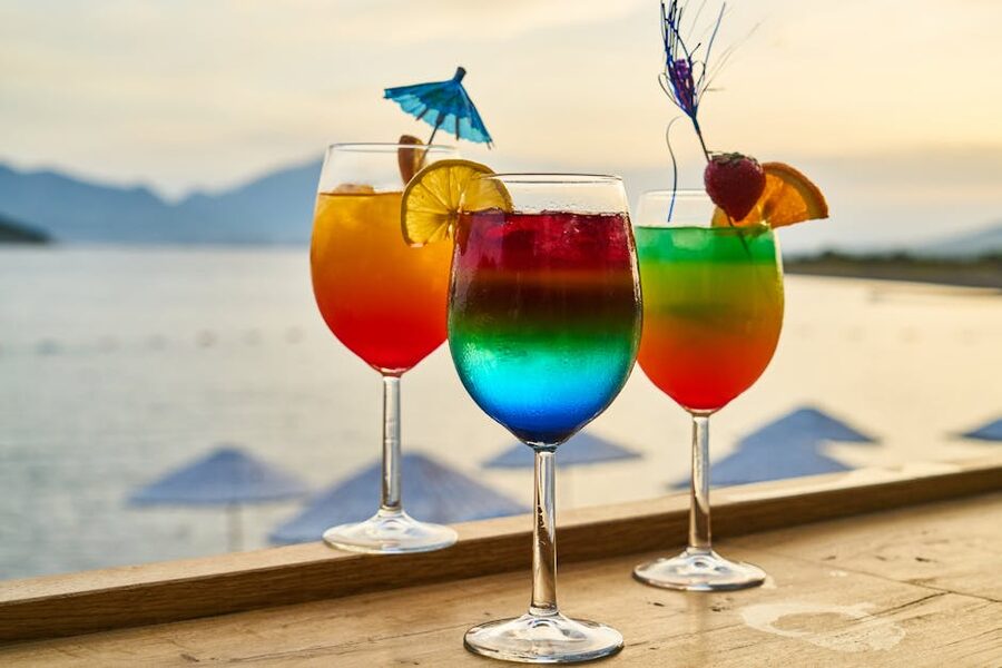 Sunset cocktails on a Mallorca catamaran