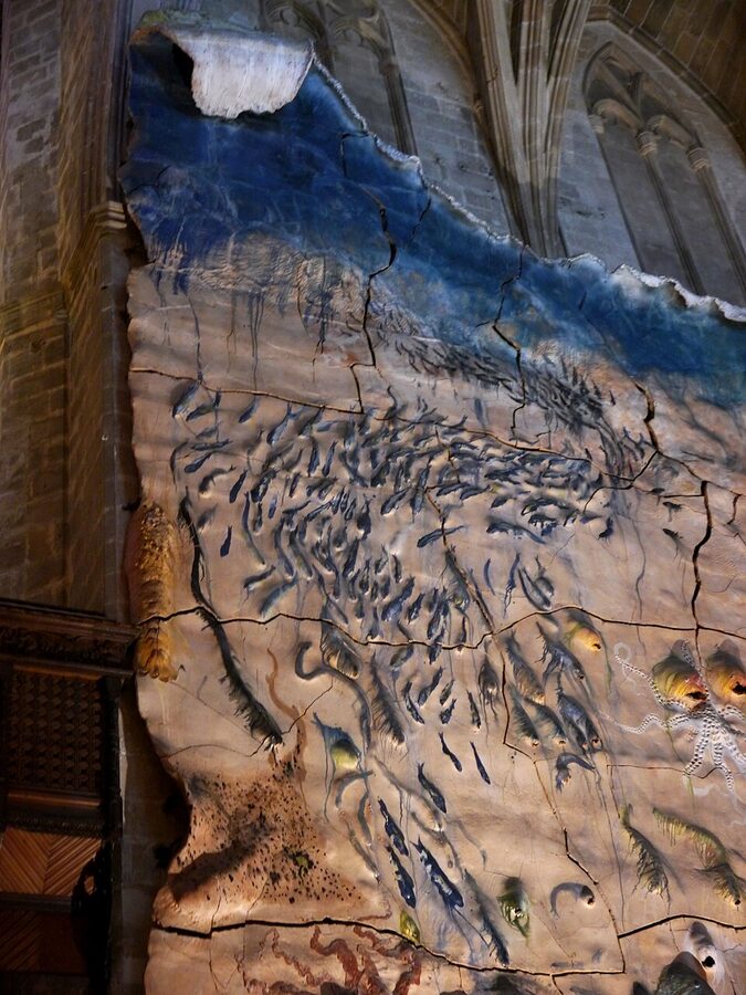 Miquel Barceló ceramic chapel inside Palma Cathedral La Seu