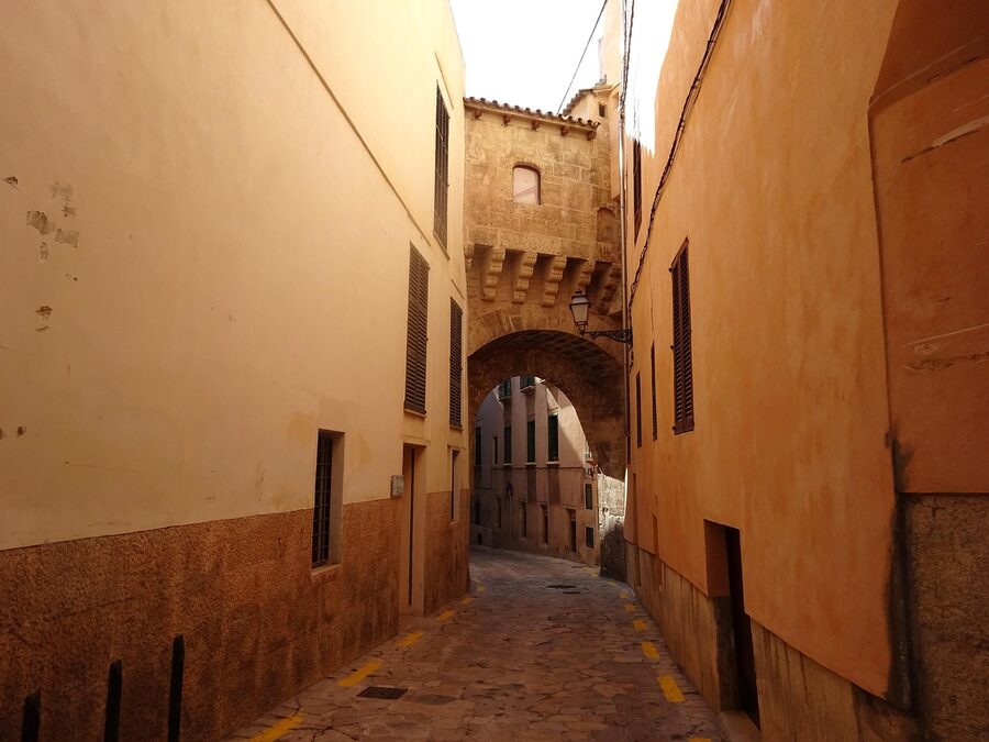 Palma de Mallorca old town rooftops