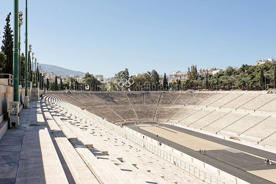 Panathenaic Stadium Athens marble U-shape
