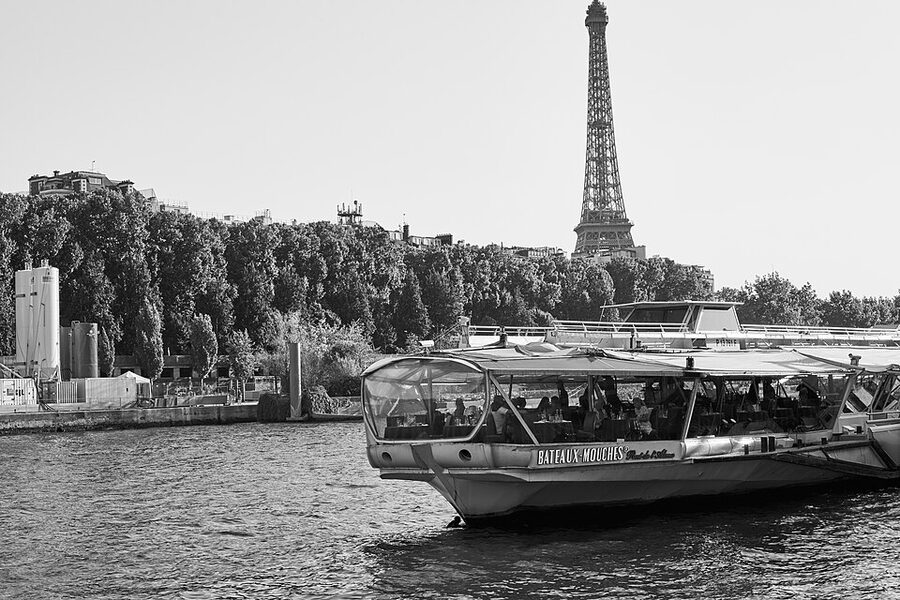 Bateaux Mouches cruise boat on the Seine in Paris