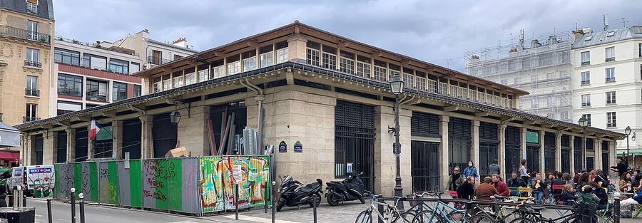Marche Couvert Beauvau interior in the 12th arrondissement Paris