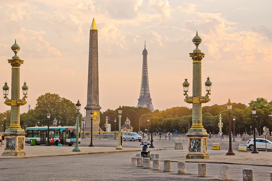 Tuileries Garden Paris with the Orsay across the Seine