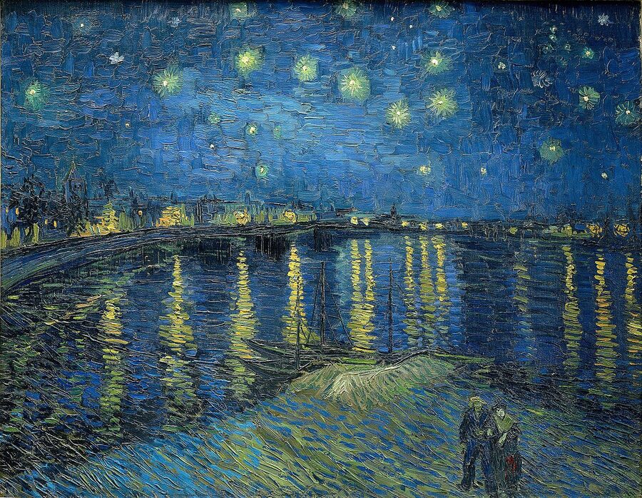 Starry Night Over the Rhone by Van Gogh at the Musee d Orsay