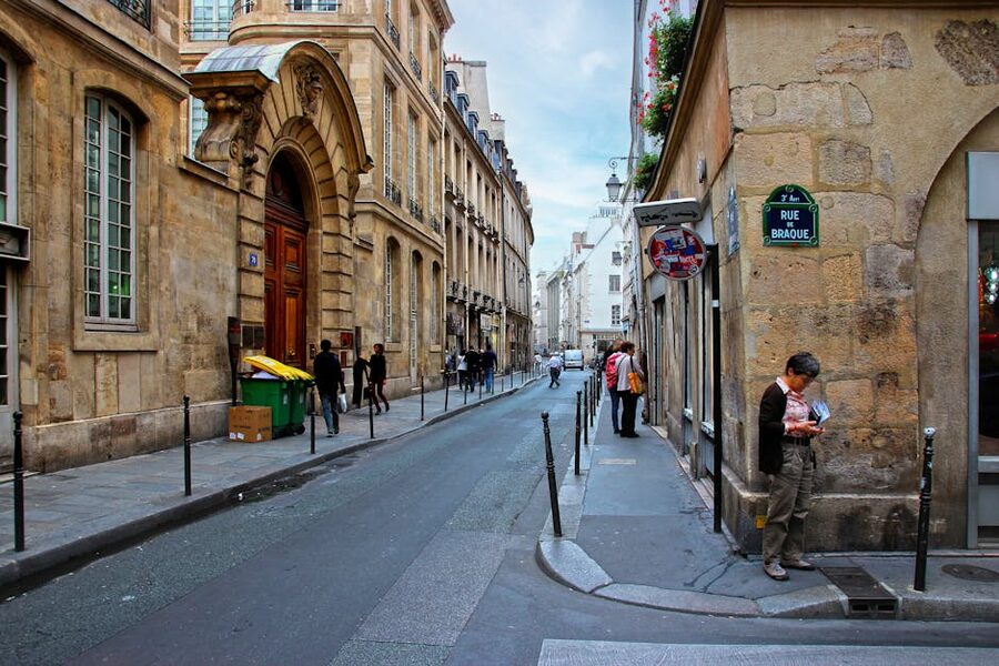 Rue Braque in the Marais Paris classic architecture