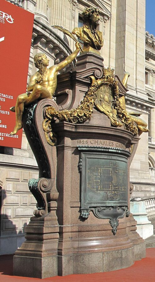 Charles Garnier monument at the Palais Garnier