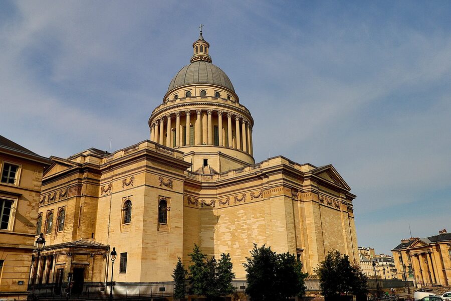 Panthéon Paris cupola architecture detail of dome
