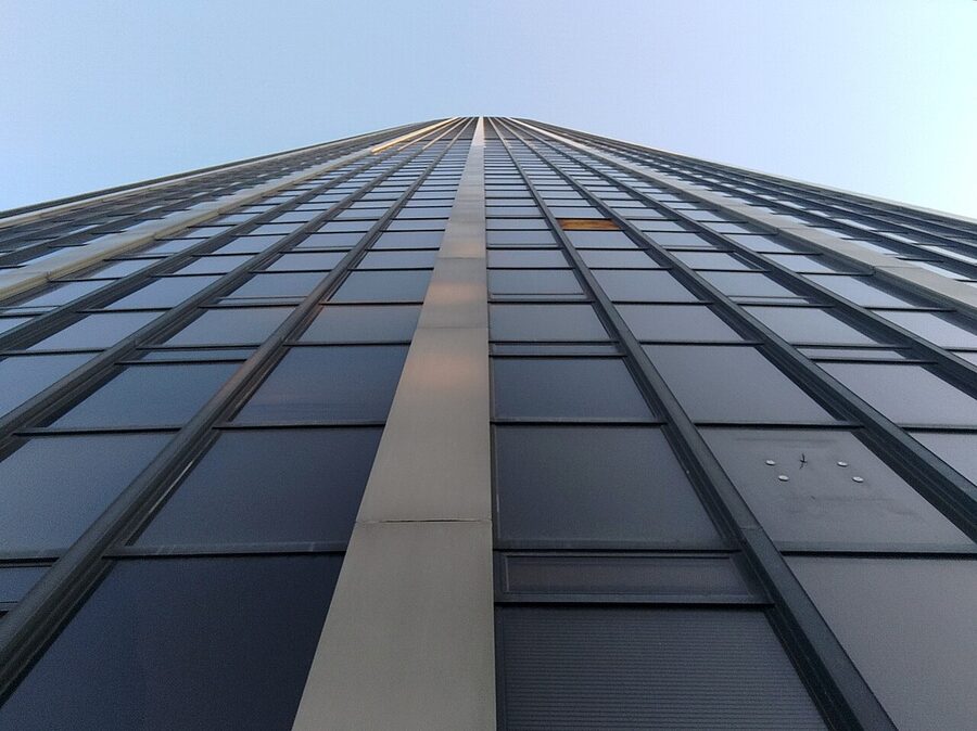 Tour Montparnasse southeast facade in Paris