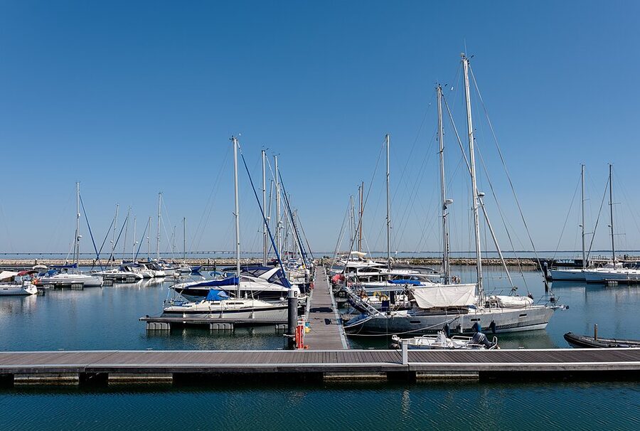 Parque das Nações Marina with sailing boats