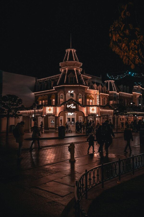 Wide view of Tokyo Disney Resort area