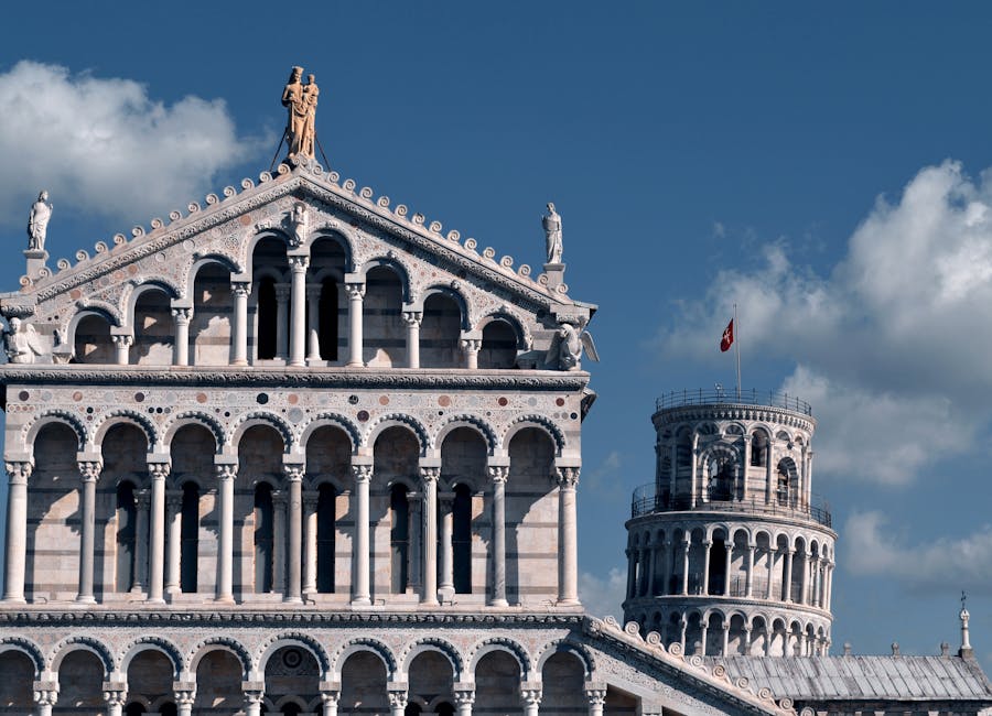 Pisa Cathedral and Leaning Tower in Tuscany