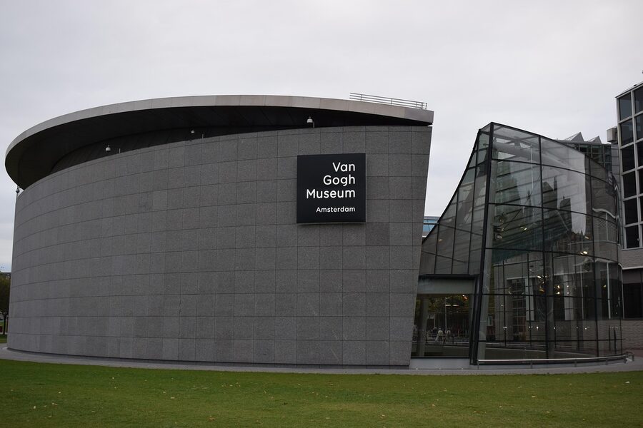 Van Gogh Museum modern glass entrance hall