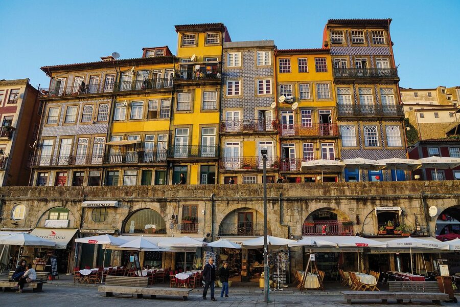 Porto Ribeira historic centre near the Douro River for tour pickup