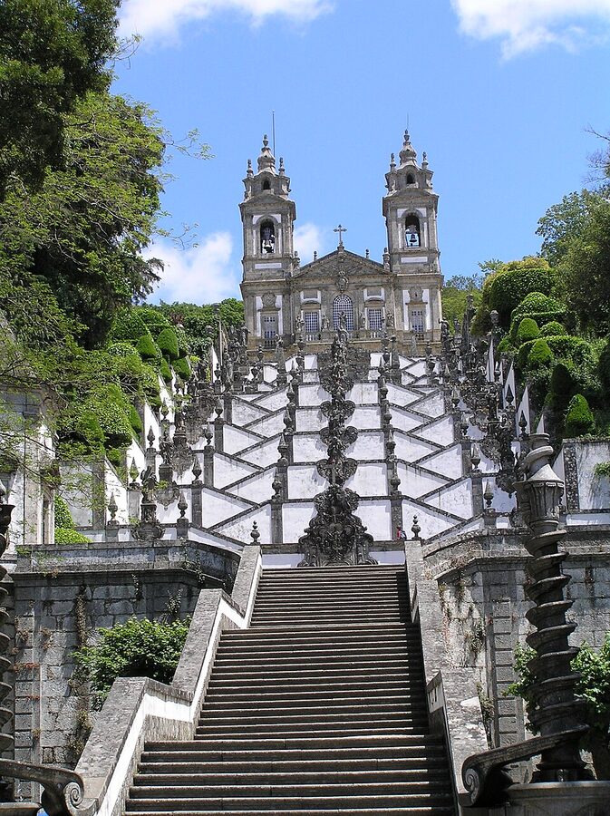 Bom Jesus do Monte staircase climbing the hill