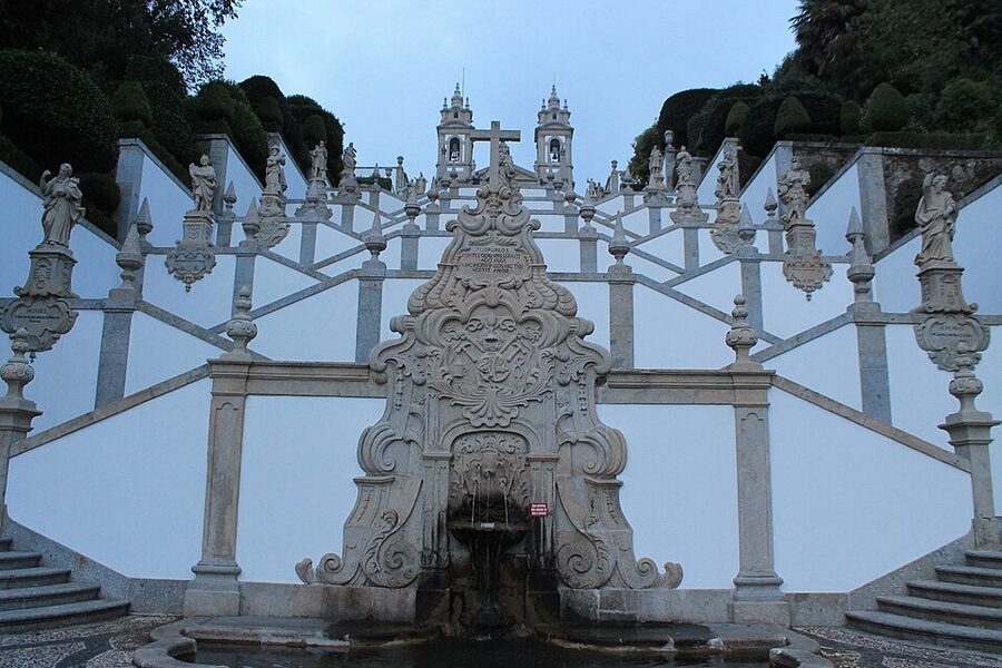 Stairs in Bom Jesus do Monte detail