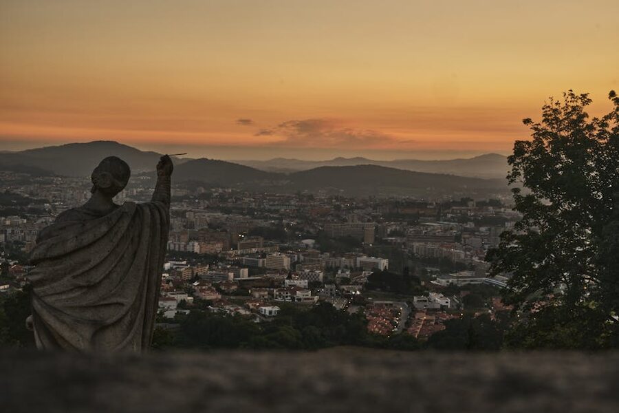 View of Braga skyline from Bom Jesus do Monte