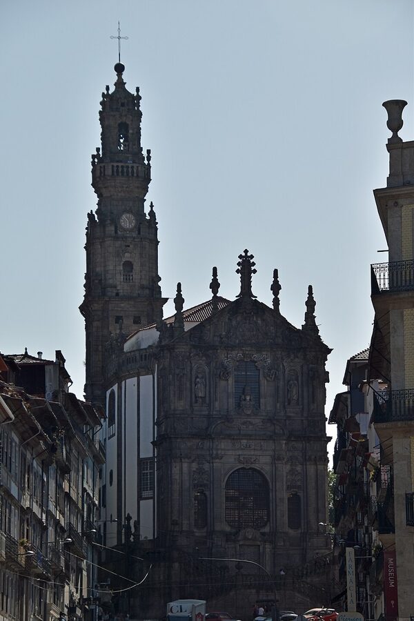 Torre dos Clerigos exterior view in Porto