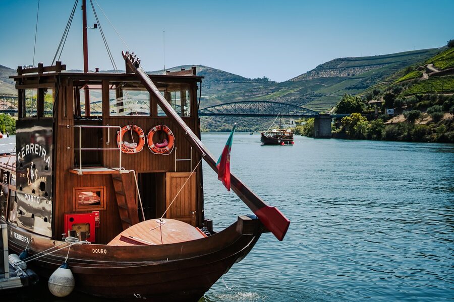 Boat on the Douro at Pinhao Portugal
