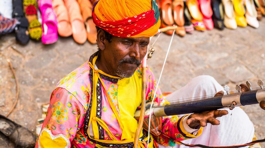 Traditional Rajasthani musician
