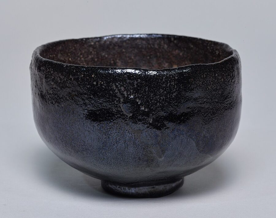 Kuroraku type Raku Ware tea bowl chawan