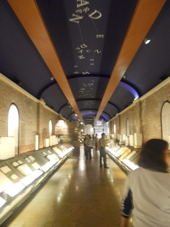 Capitoline Museums underground gallery in Rome