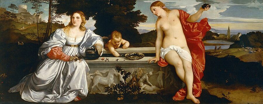 Sacred and Profane Love by Titian Borghese Gallery