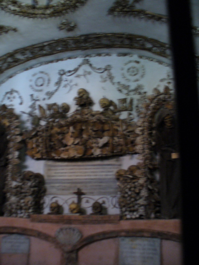 Bone arrangement detail Capuchin Crypt Rome