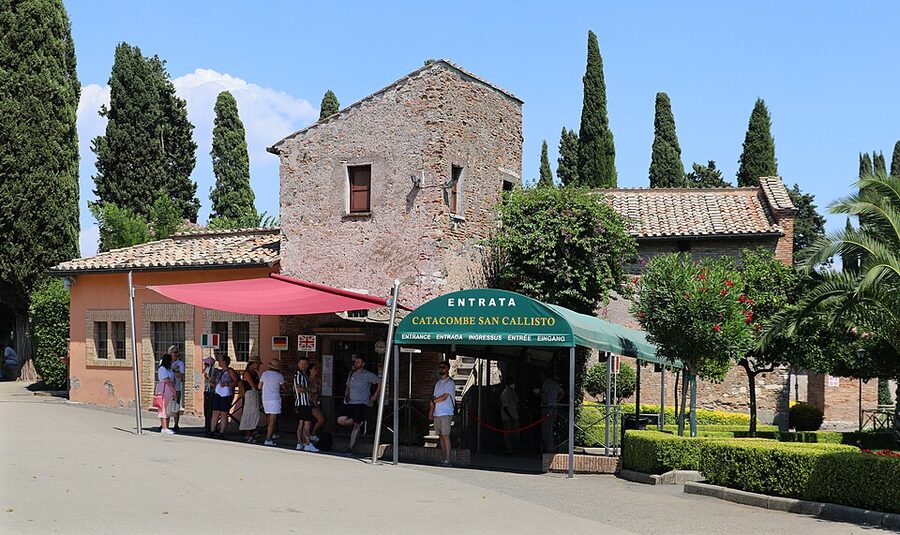 San Callisto Catacombs entrance gate Rome