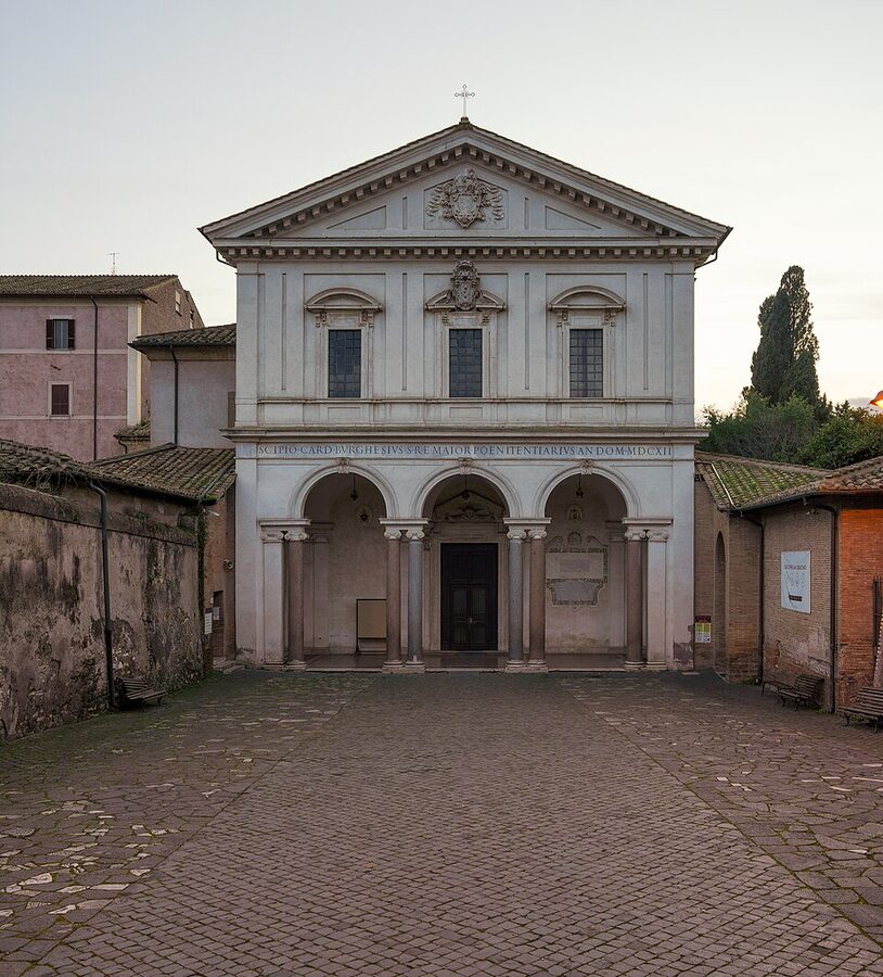 Basilica of San Sebastiano fuori le mura facade Rome