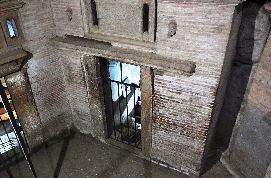 Catacombs of San Sebastiano interior Rome