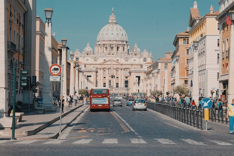 Vatican City and St. Peter's Basilica from street level