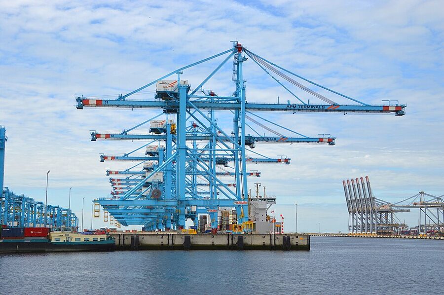 APM container terminal at Maasvlakte Rotterdam