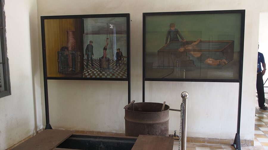 Tuol Sleng Genocide Museum former school building Phnom Penh