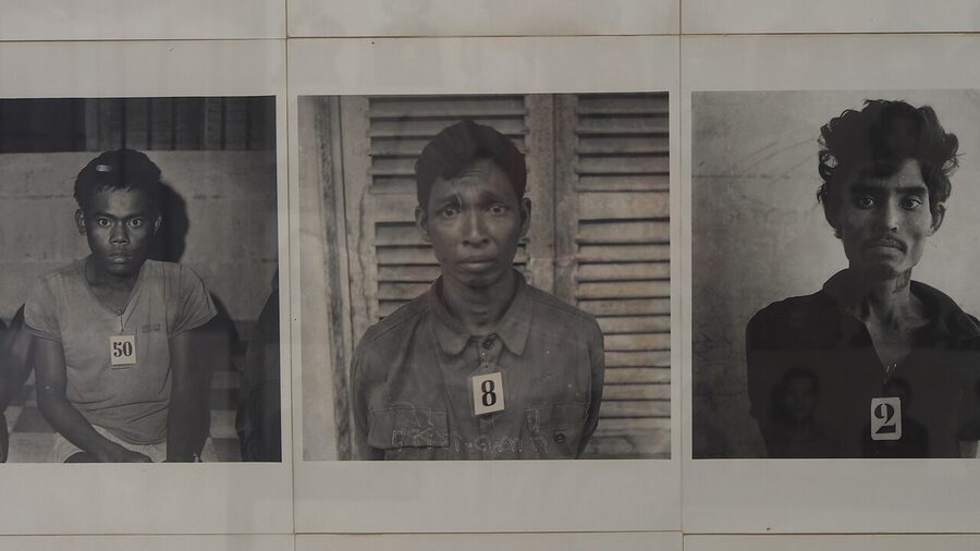 Tuol Sleng S-21 cell block Phnom Penh Cambodia