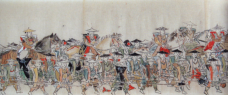 Samurai troops during the Second Choshu Expedition, 1865 Japan