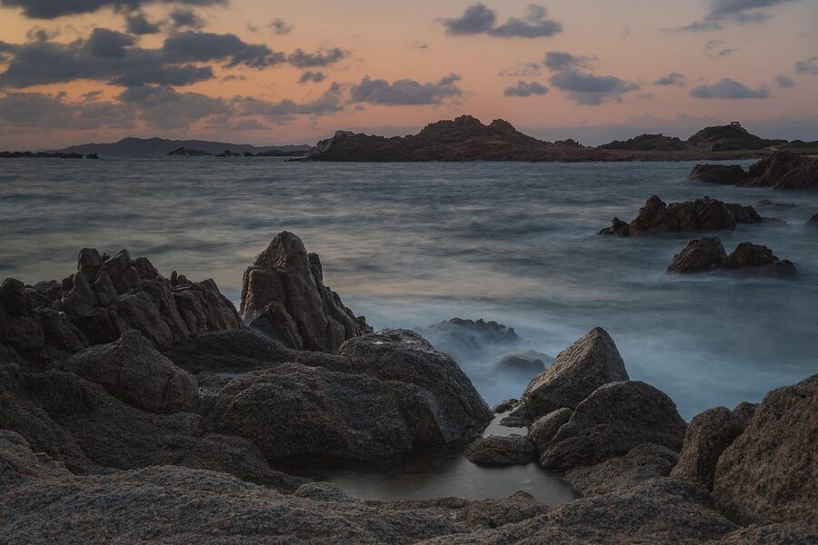 La Maddalena shoreline in summer