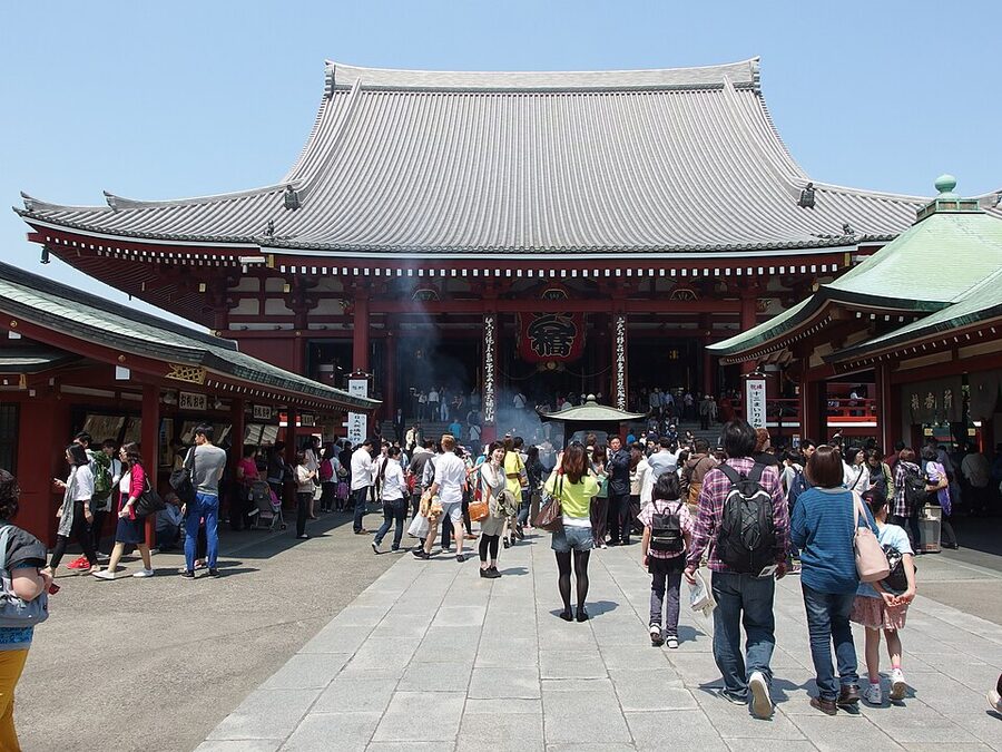 Senso-ji temple complex in Asakusa Tokyo