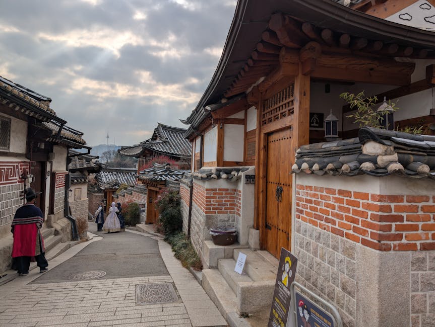 Bukchon Hanok Village traditional street