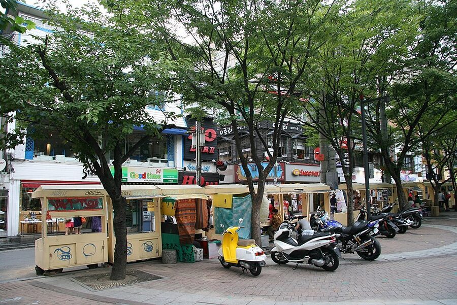 Hongdae Playground Seoul street scene