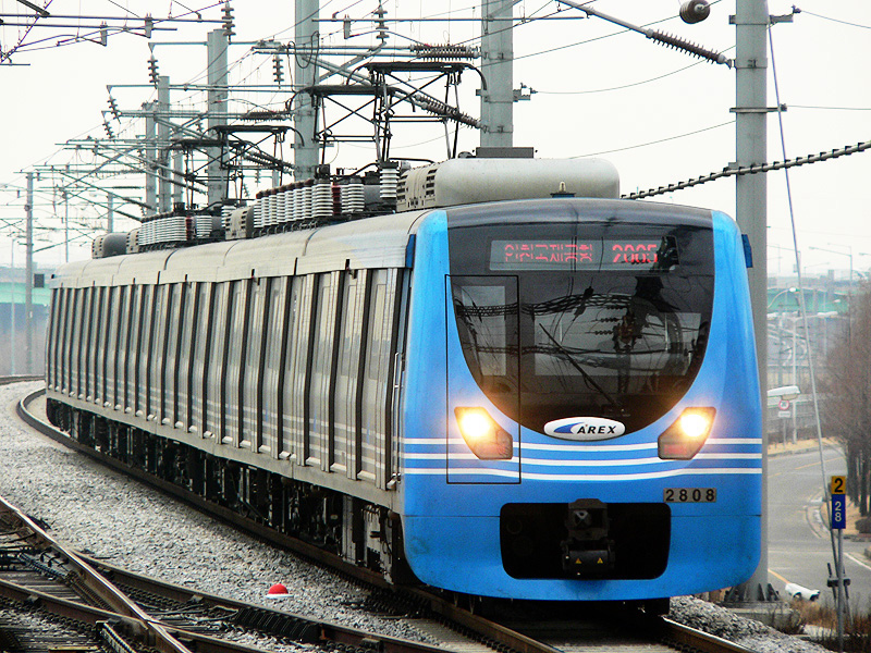 AREX Airport Railroad Express train at station