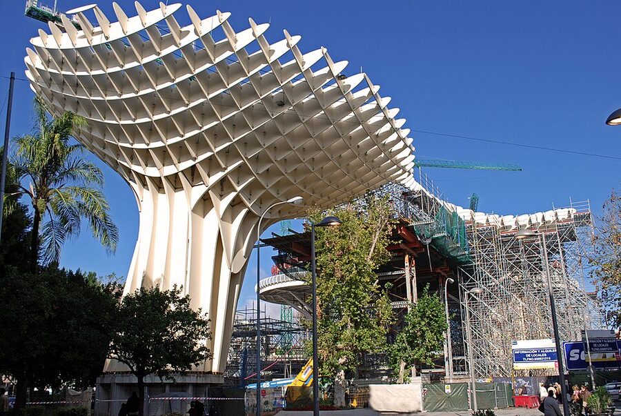 Metropol Parasol under construction in December 2010