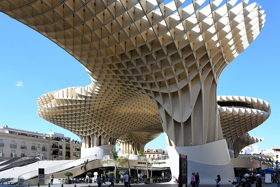Aerial view of the Setas de Sevilla walkway