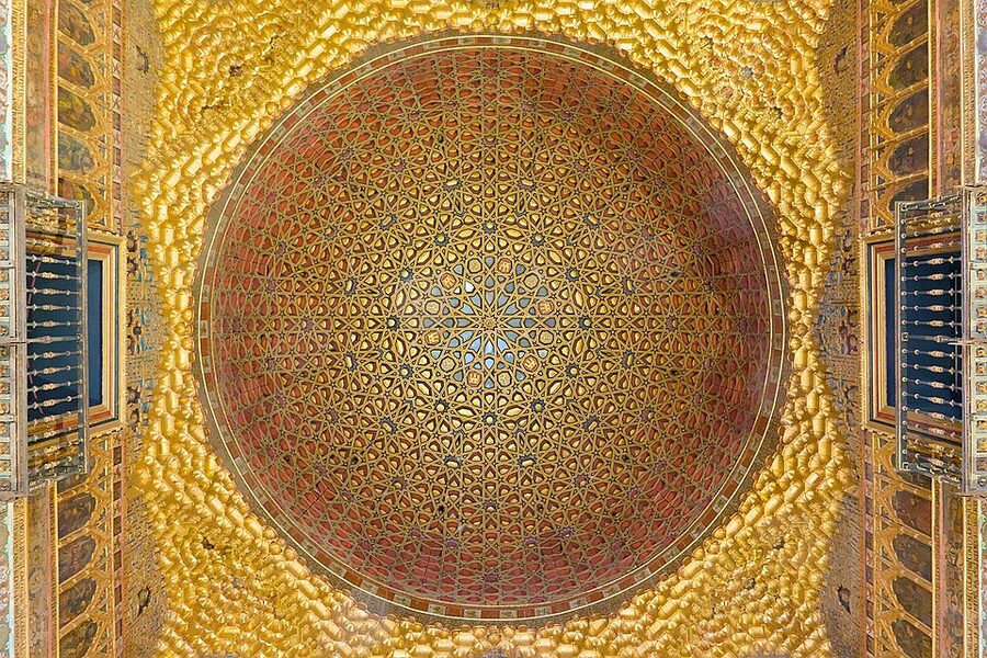 Salon de Embajadores throne room in Real Alcazar Seville