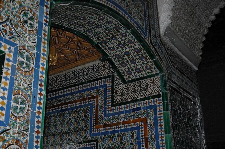 Casa de Pilatos stairway tilework dado