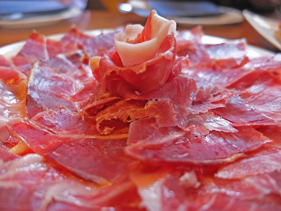Iberian jamon and tapas plate Andalusia
